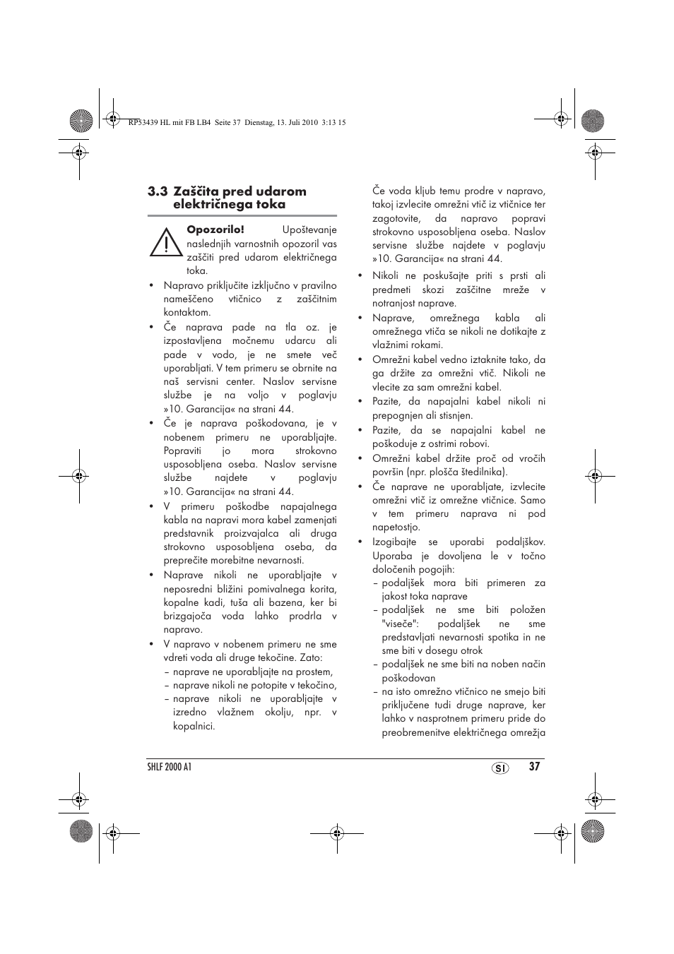 Silvercrest SHLF 2000 A1 User Manual | Page 39 / 78