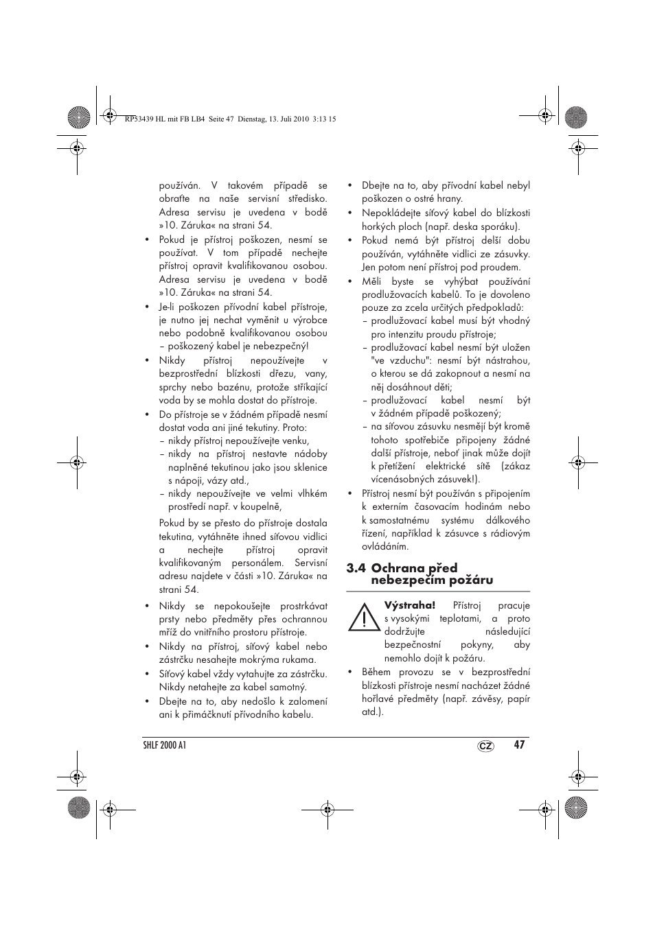 Silvercrest SHLF 2000 A1 User Manual | Page 49 / 78