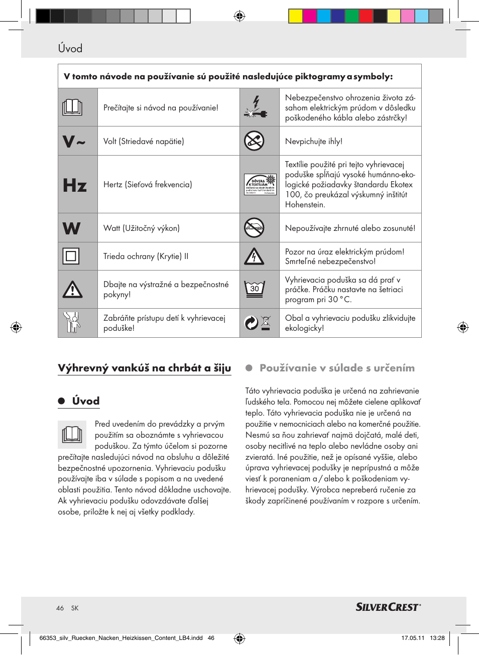 Úvod | Silvercrest Back & Neck Heat Pad User Manual | Page 42 / 56