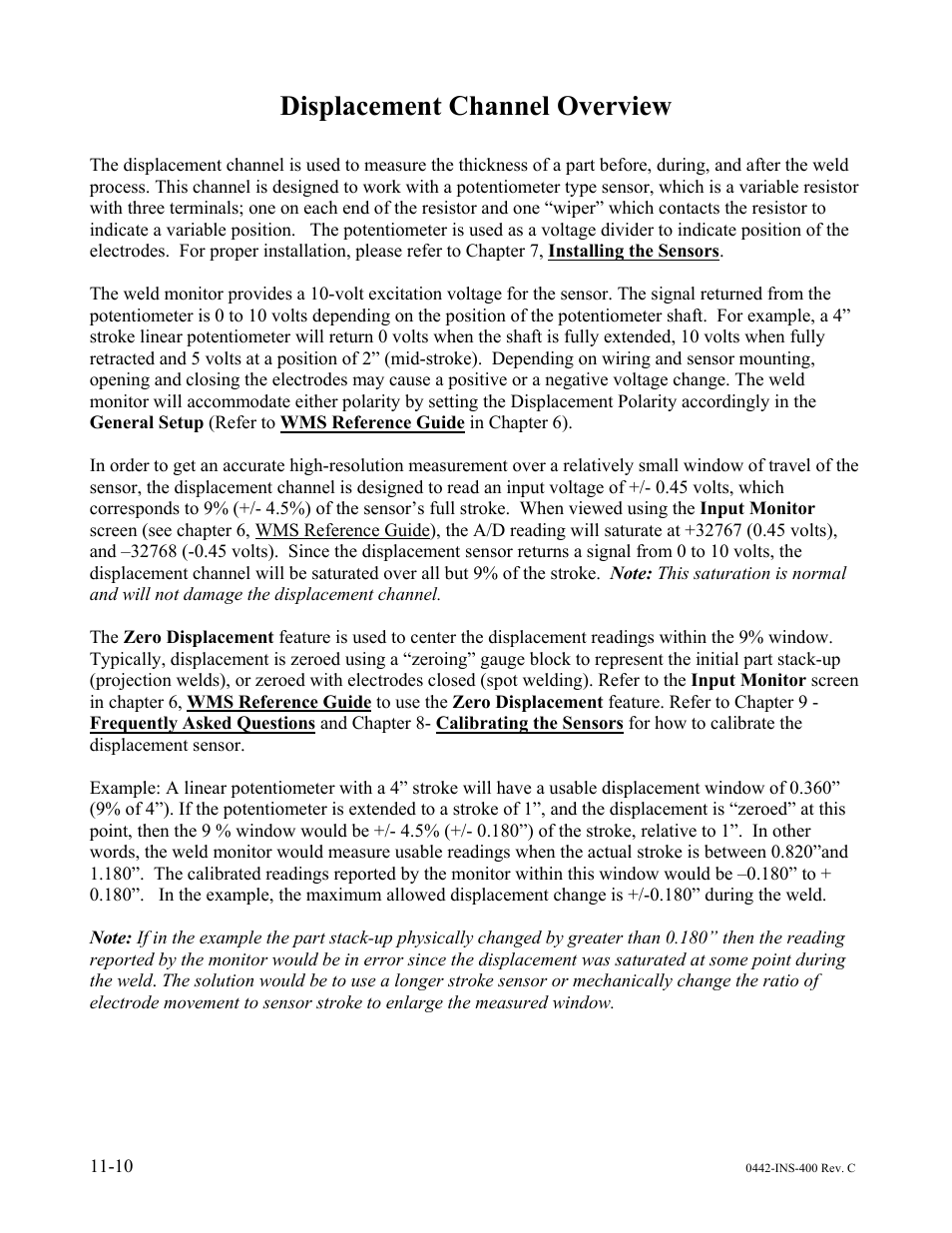 Displacement channel overview | Dr. Livingstone, I Presume WELDWISE 2400 User Manual | Page 156 / 195