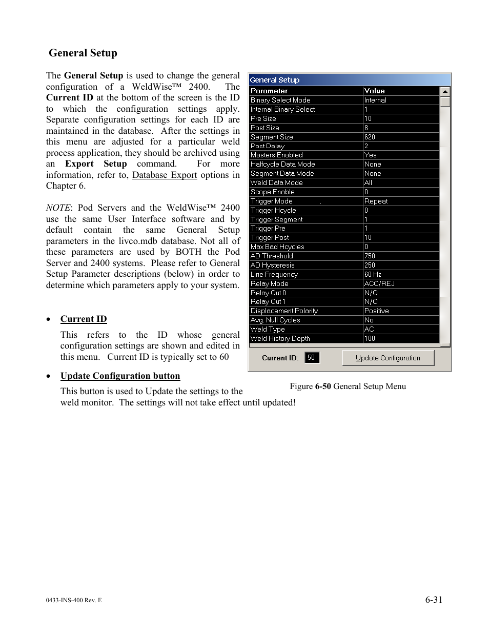 General setup | Dr. Livingstone, I Presume WELDWISE 2400 User Manual | Page 77 / 195