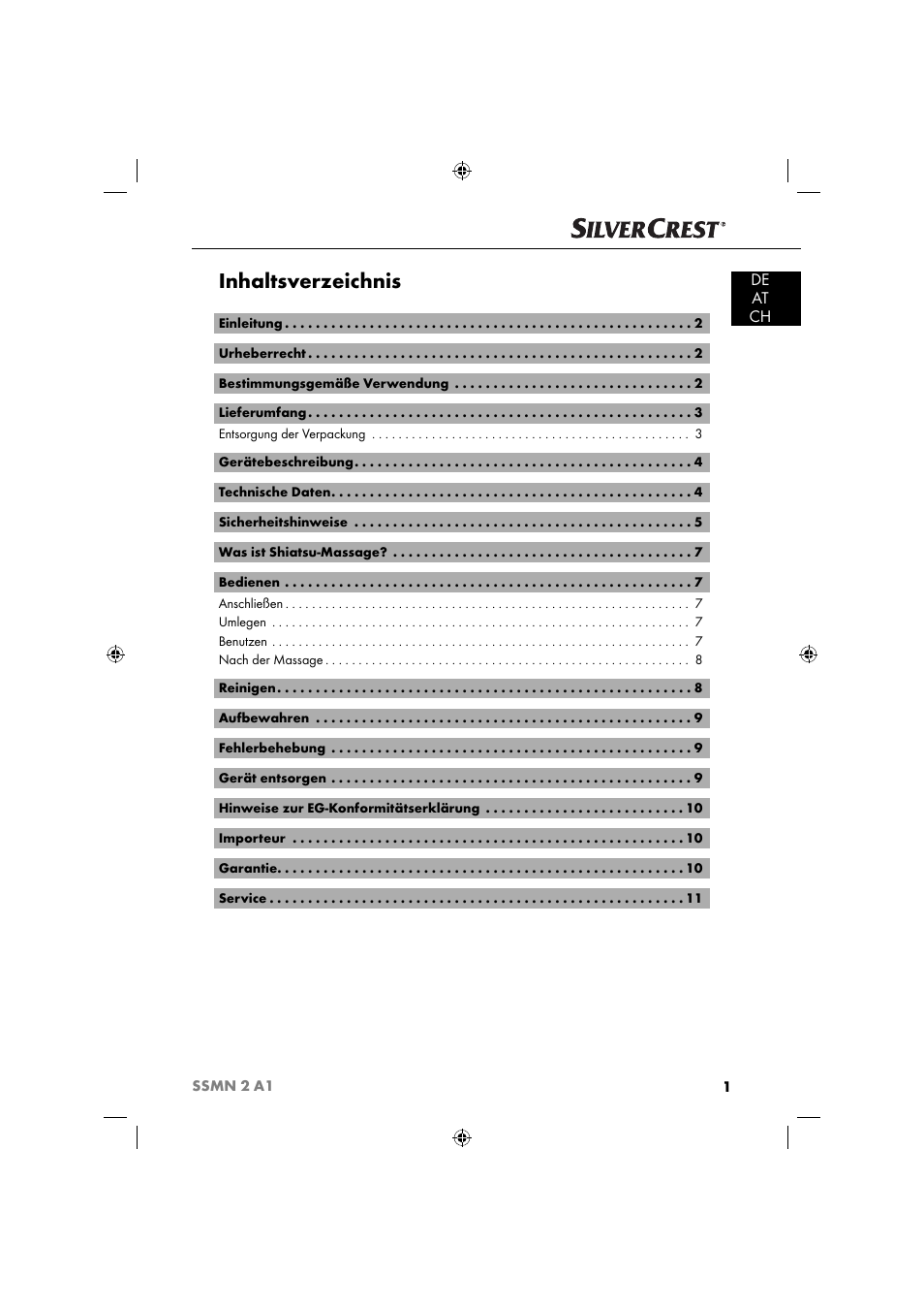 Silvercrest SSMN 2 A1 User Manual | Page 4 / 50