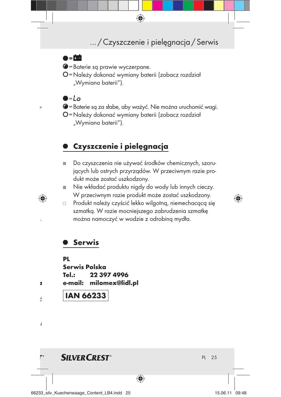 Czyszczenie i pielęgnacja / serwis, Czyszczenie i pielęgnacja, Serwis | Silvercrest Z30441A User Manual | Page 23 / 82