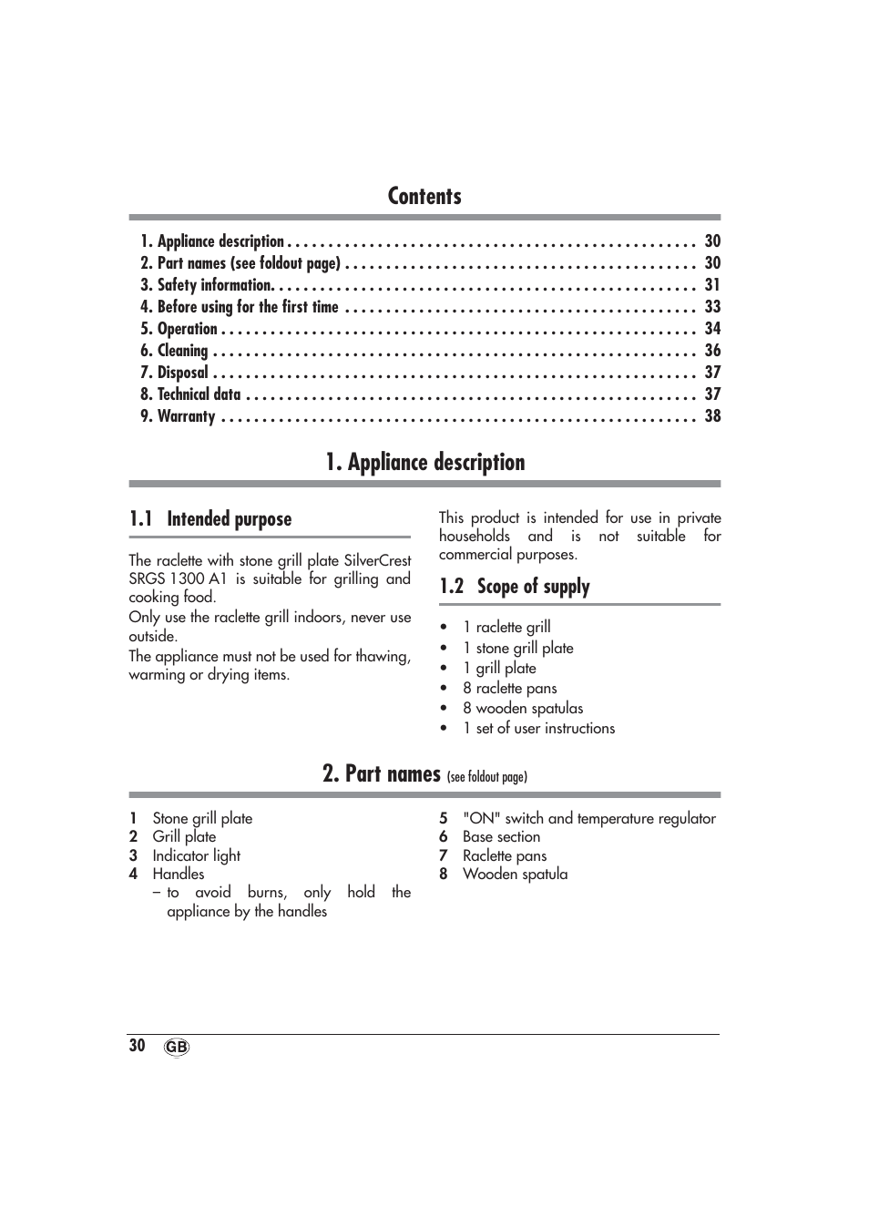 Silvercrest SRGS 1300 A1 User Manual | Page 31 / 48