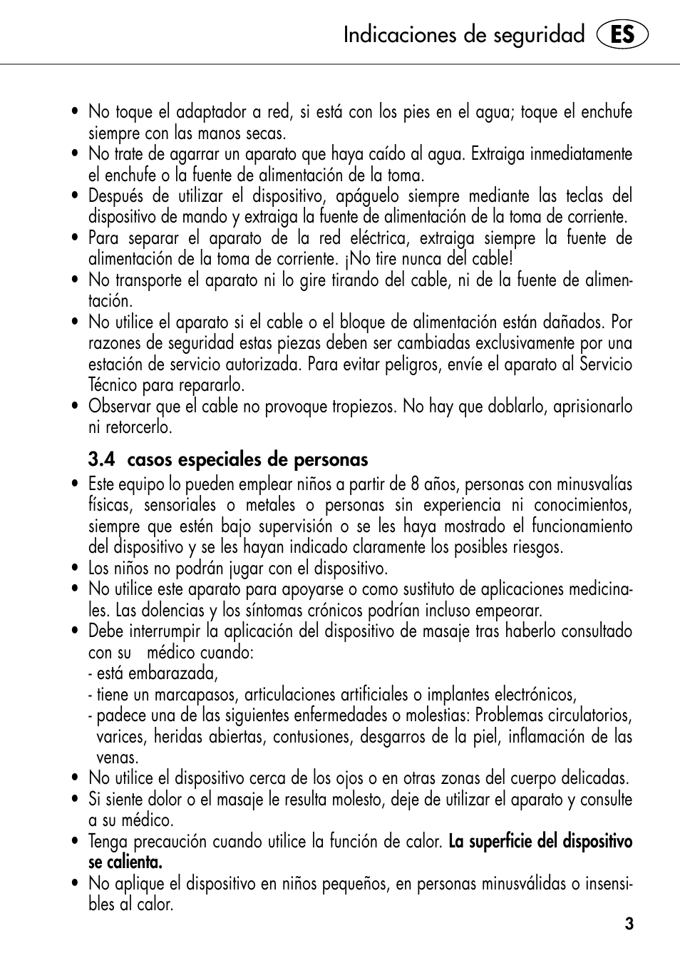 Indicaciones de seguridad | Silvercrest SHIATSU NECK MASSAGE CUSHION User Manual | Page 9 / 52