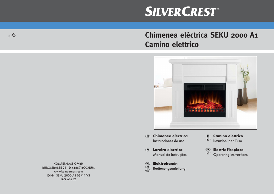 Silvercrest SEKU 2000 A1 User Manual | 101 pages