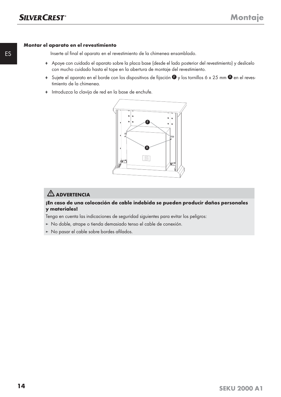 Montaje | Silvercrest SEKU 2000 A1 User Manual | Page 15 / 101