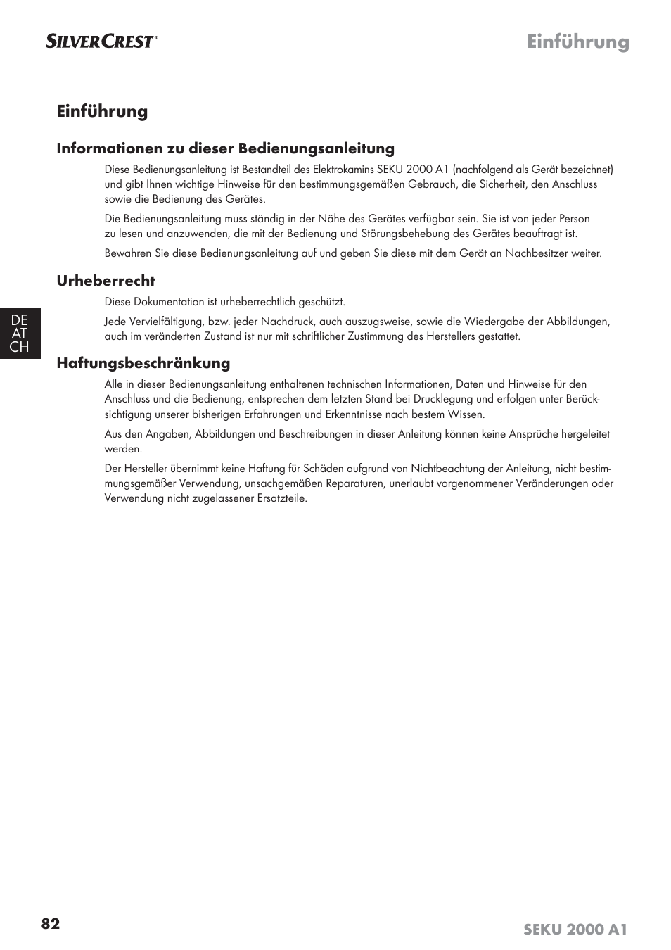 Einführung | Silvercrest SEKU 2000 A1 User Manual | Page 83 / 101