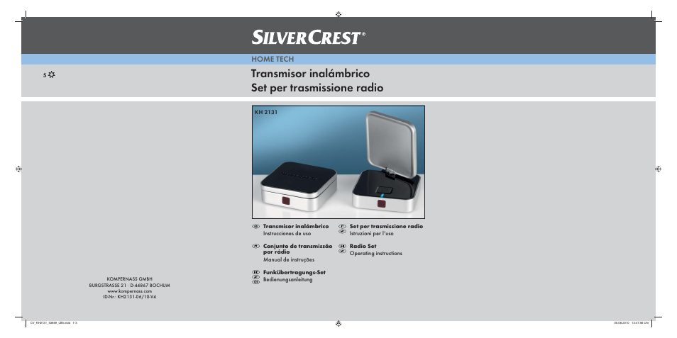 Silvercrest KH 2131 User Manual | 72 pages