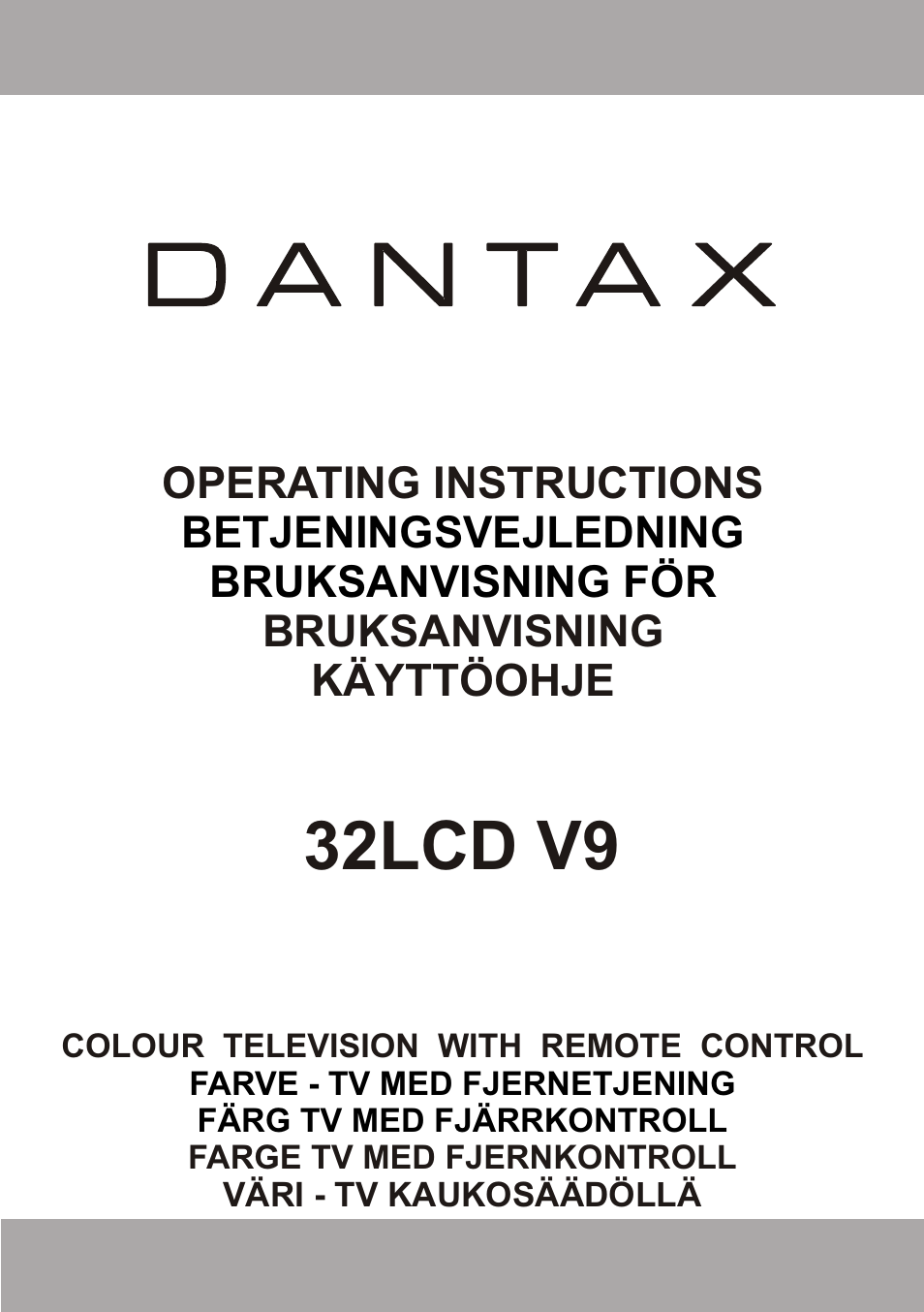 Dantax 32LCD V9 User Manual | 177 pages