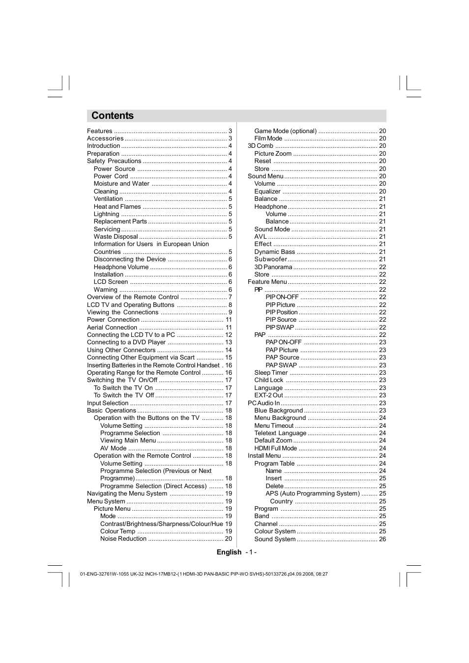 Dantax 32LCD V9 User Manual | Page 2 / 177