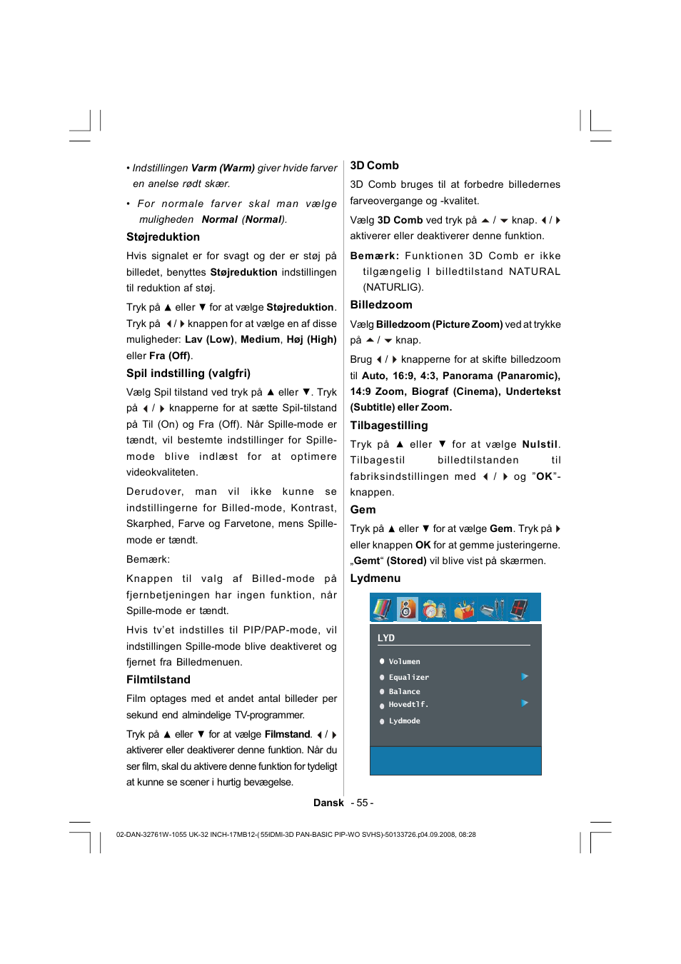 Dantax 32LCD V9 User Manual | Page 56 / 177