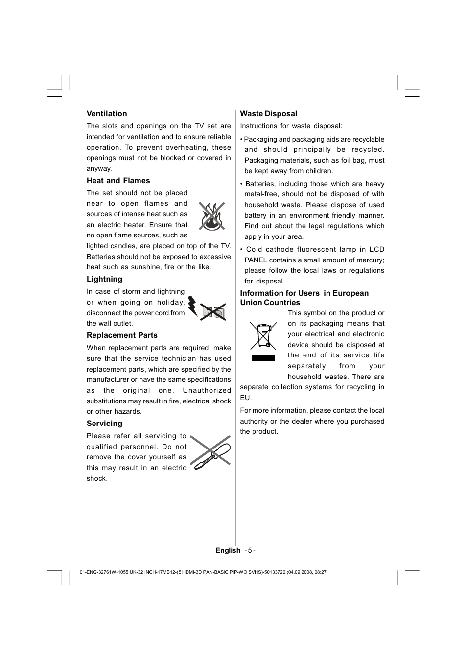 Dantax 32LCD V9 User Manual | Page 6 / 177