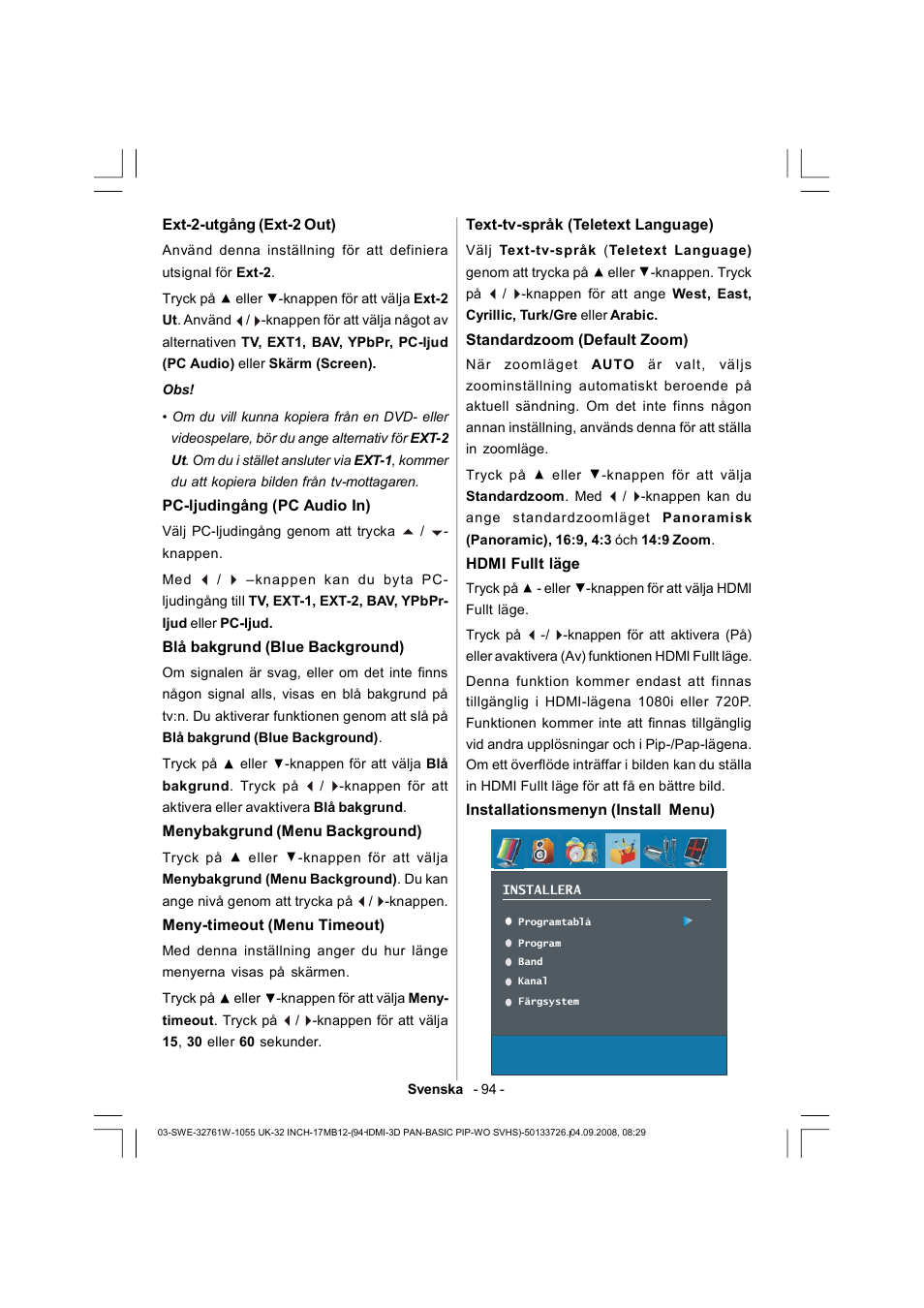 Dantax 32LCD V9 User Manual | Page 95 / 177