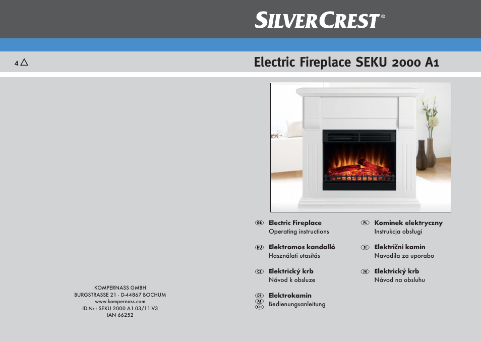 Silvercrest SEKU 2000 A1 User Manual | 141 pages