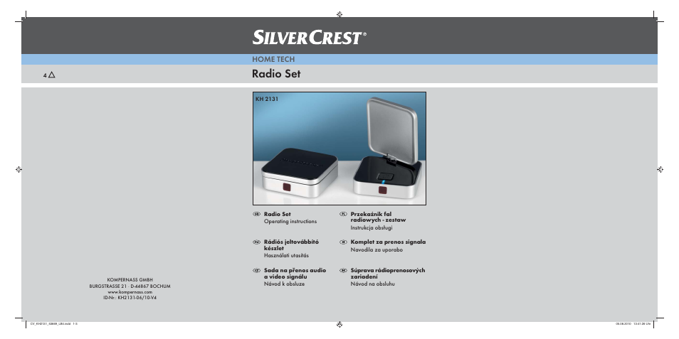 Silvercrest KH 2131 User Manual | 86 pages