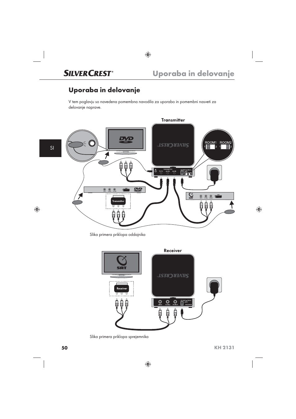 Uporaba in delovanje | Silvercrest KH 2131 User Manual | Page 52 / 86