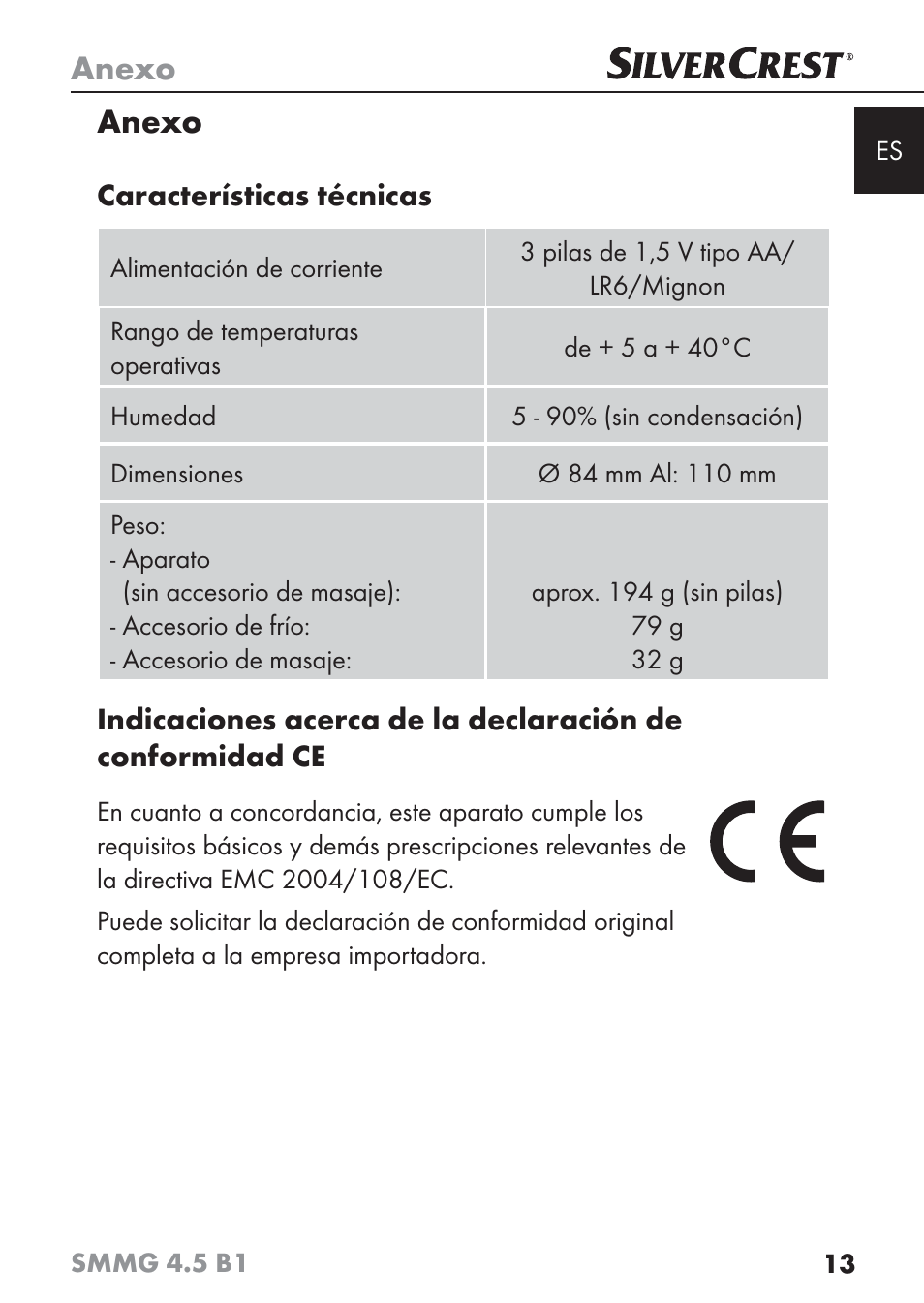 Anexo | Silvercrest SMMG 4.5 B1 User Manual | Page 15 / 66