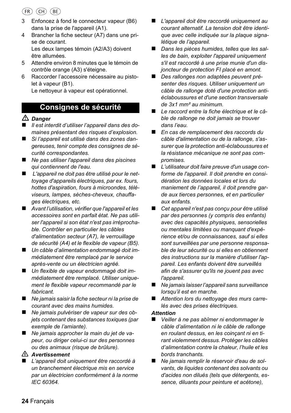 Consignes de sécurité | Silvercrest 37702 User Manual | Page 24 / 106