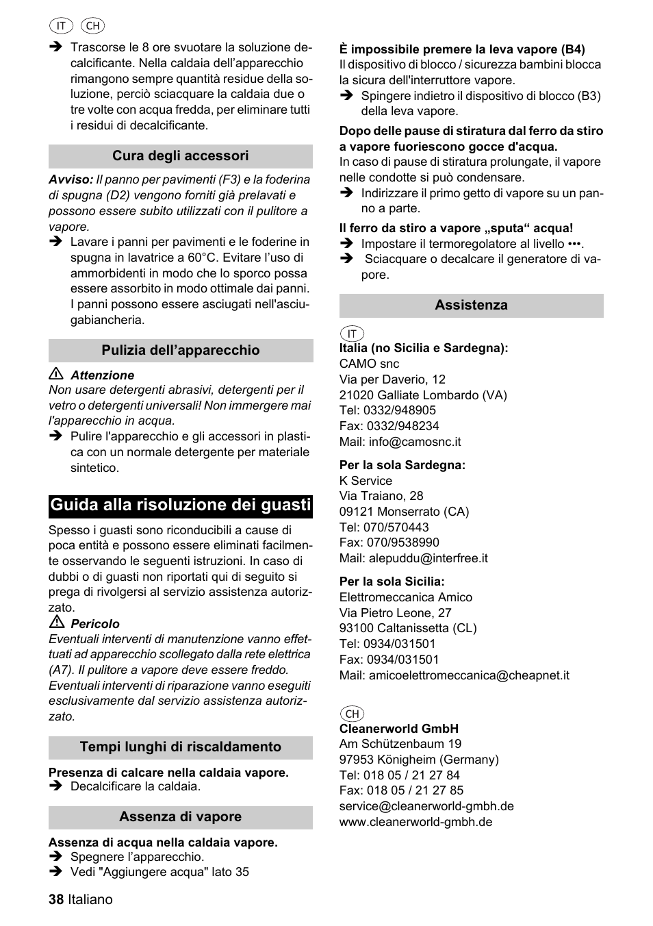 Guida alla risoluzione dei guasti | Silvercrest 37702 User Manual | Page 38 / 106