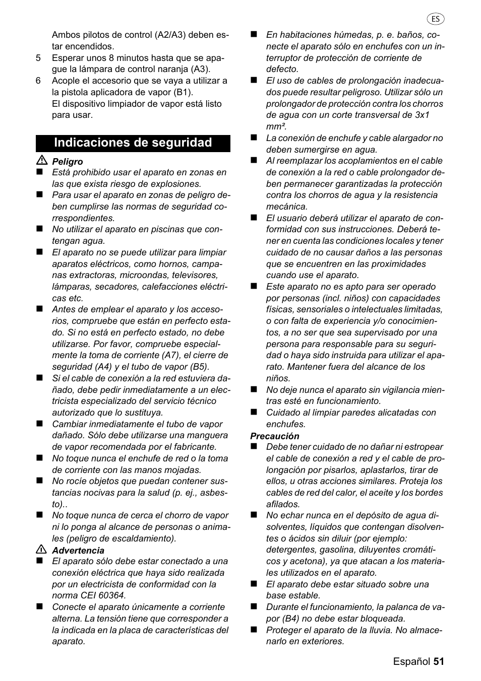 Indicaciones de seguridad | Silvercrest 37702 User Manual | Page 51 / 106