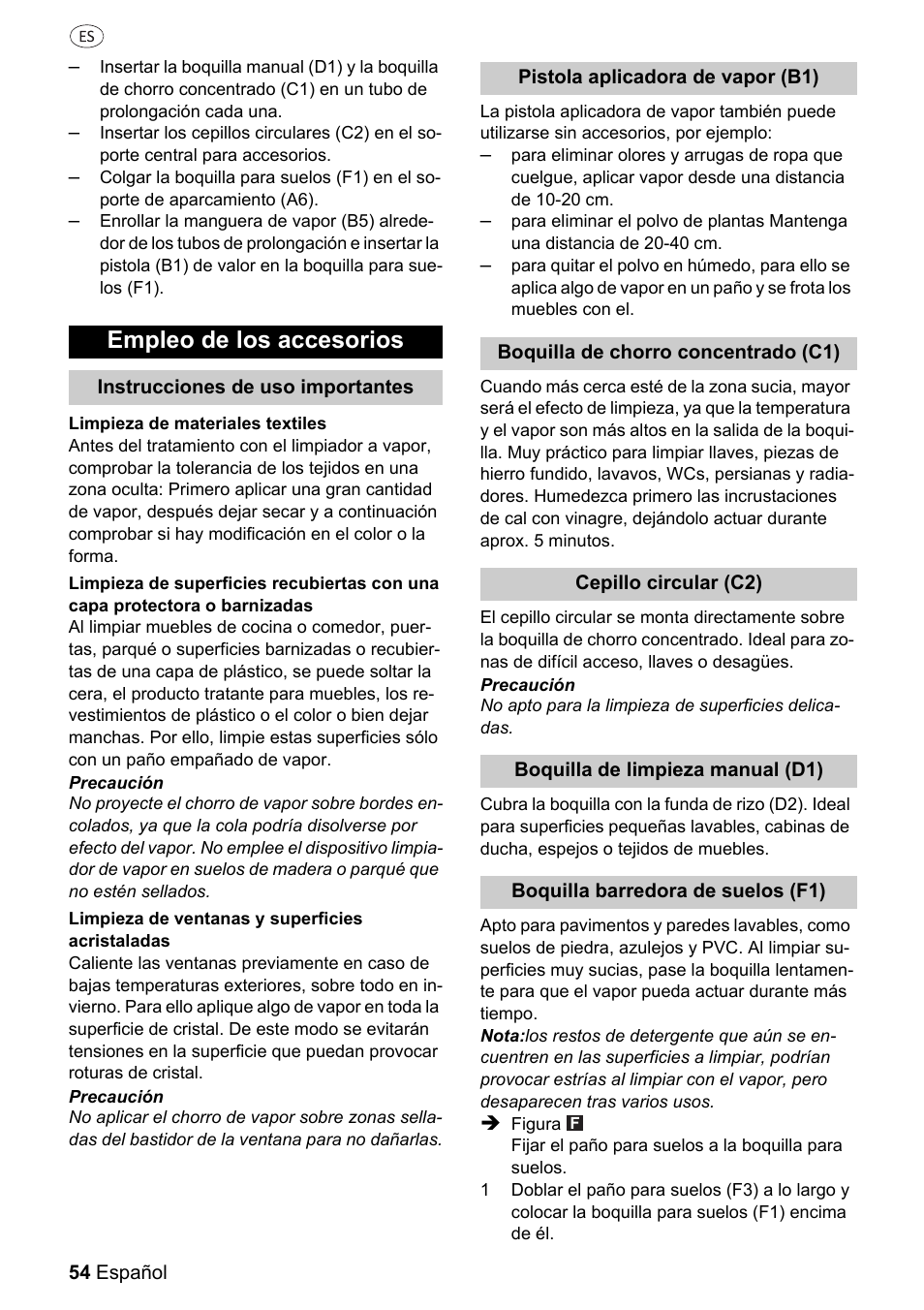 Empleo de los accesorios | Silvercrest 37702 User Manual | Page 54 / 106