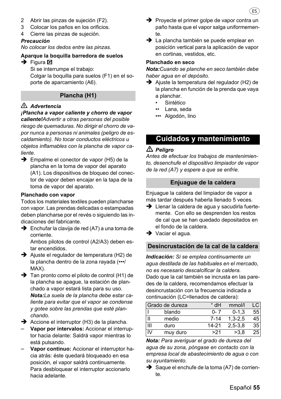 Cuidados y mantenimiento | Silvercrest 37702 User Manual | Page 55 / 106