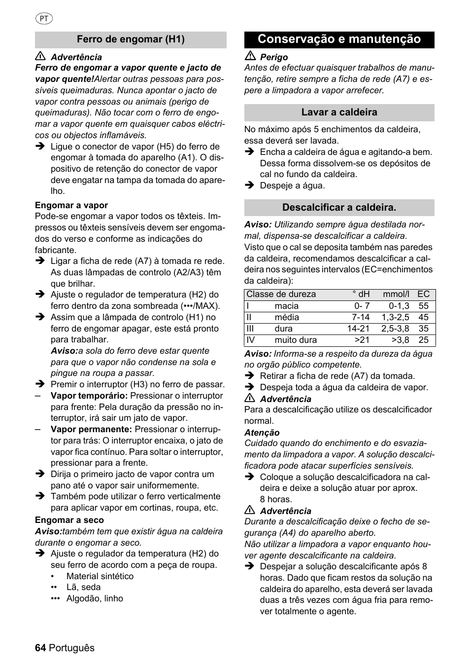 Conservação e manutenção | Silvercrest 37702 User Manual | Page 64 / 106