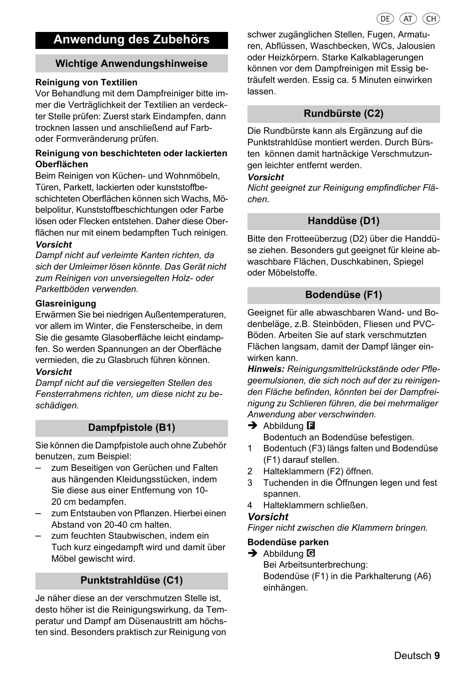 Anwendung des zubehörs | Silvercrest 37702 User Manual | Page 9 / 106