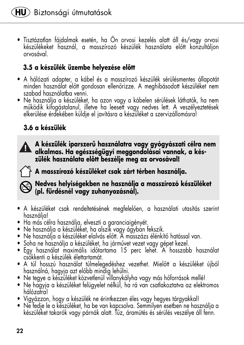 Biztonsági útmutatások | Silvercrest SHIATSU NECK MASSAGE CUSHION User Manual | Page 28 / 70