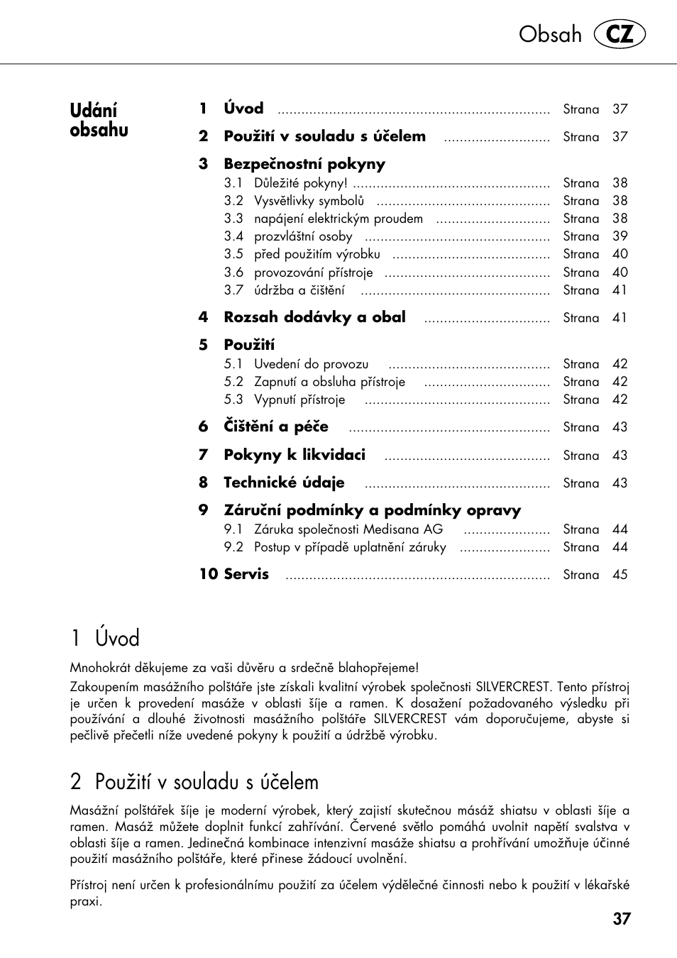 Silvercrest SHIATSU NECK MASSAGE CUSHION User Manual | Page 43 / 70