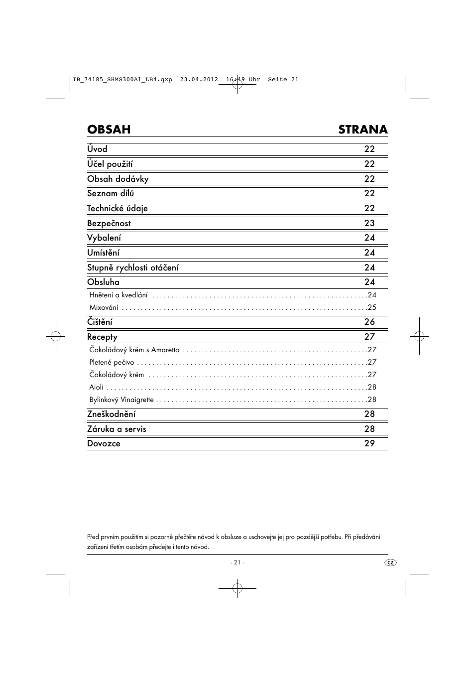 Silvercrest SHMS 300 A1 User Manual | Page 23 / 51