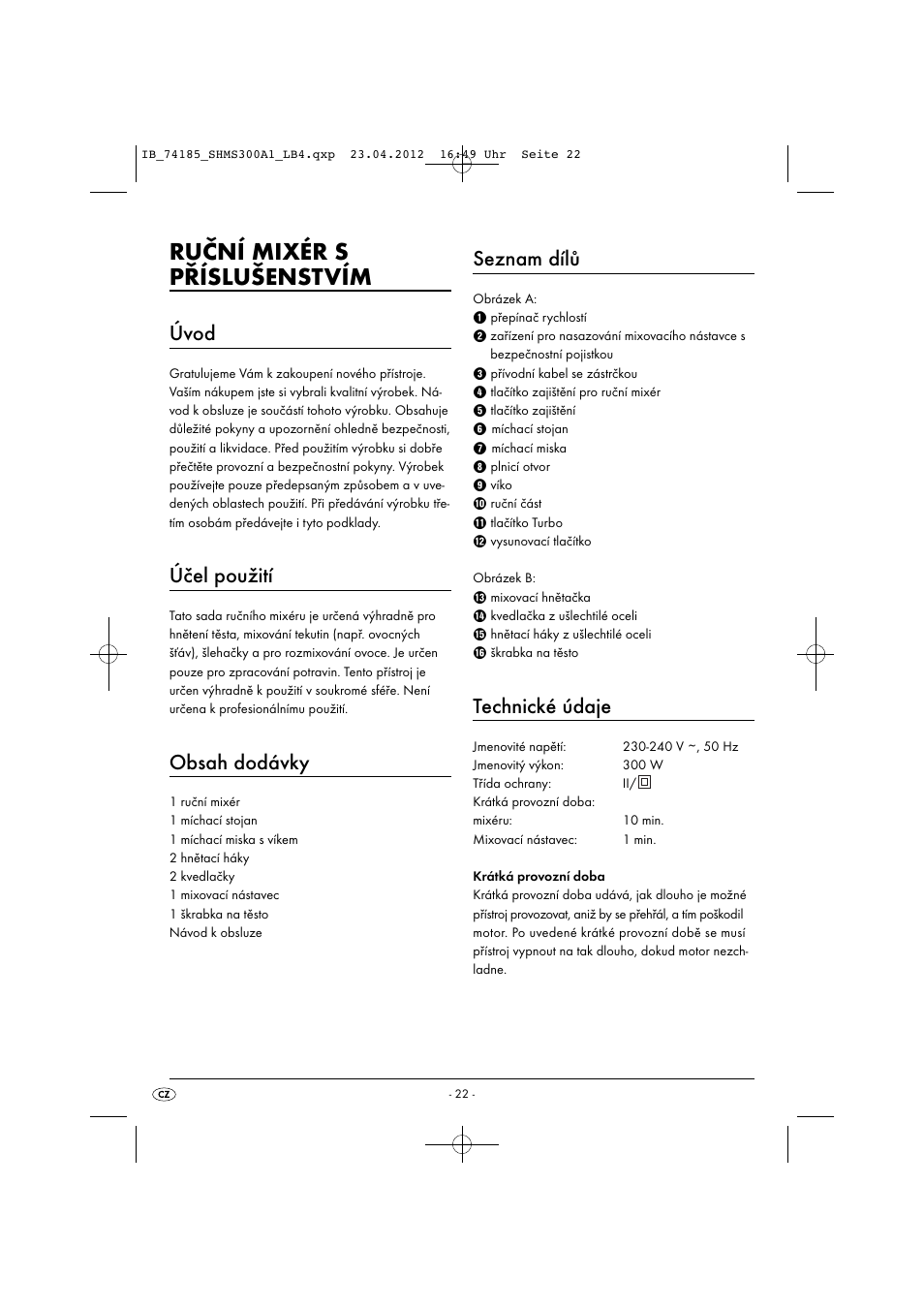 Silvercrest SHMS 300 A1 User Manual | Page 24 / 51