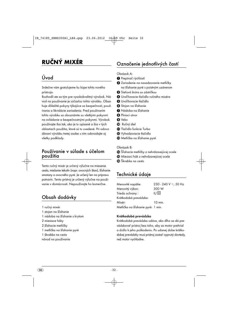 Silvercrest SHMS 300 A1 User Manual | Page 34 / 51