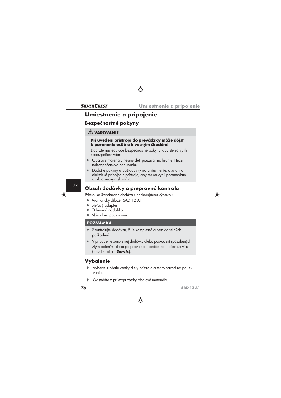 Silvercrest SAD 12 A1 User Manual | Page 78 / 86