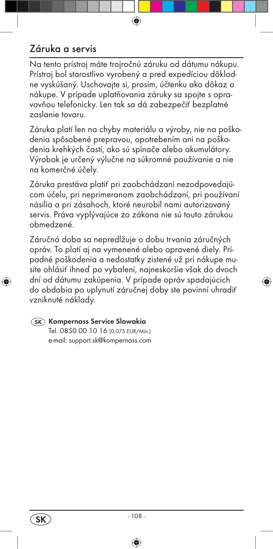 Záruka a servis | Silvercrest KH 2299 User Manual | Page 110 / 146