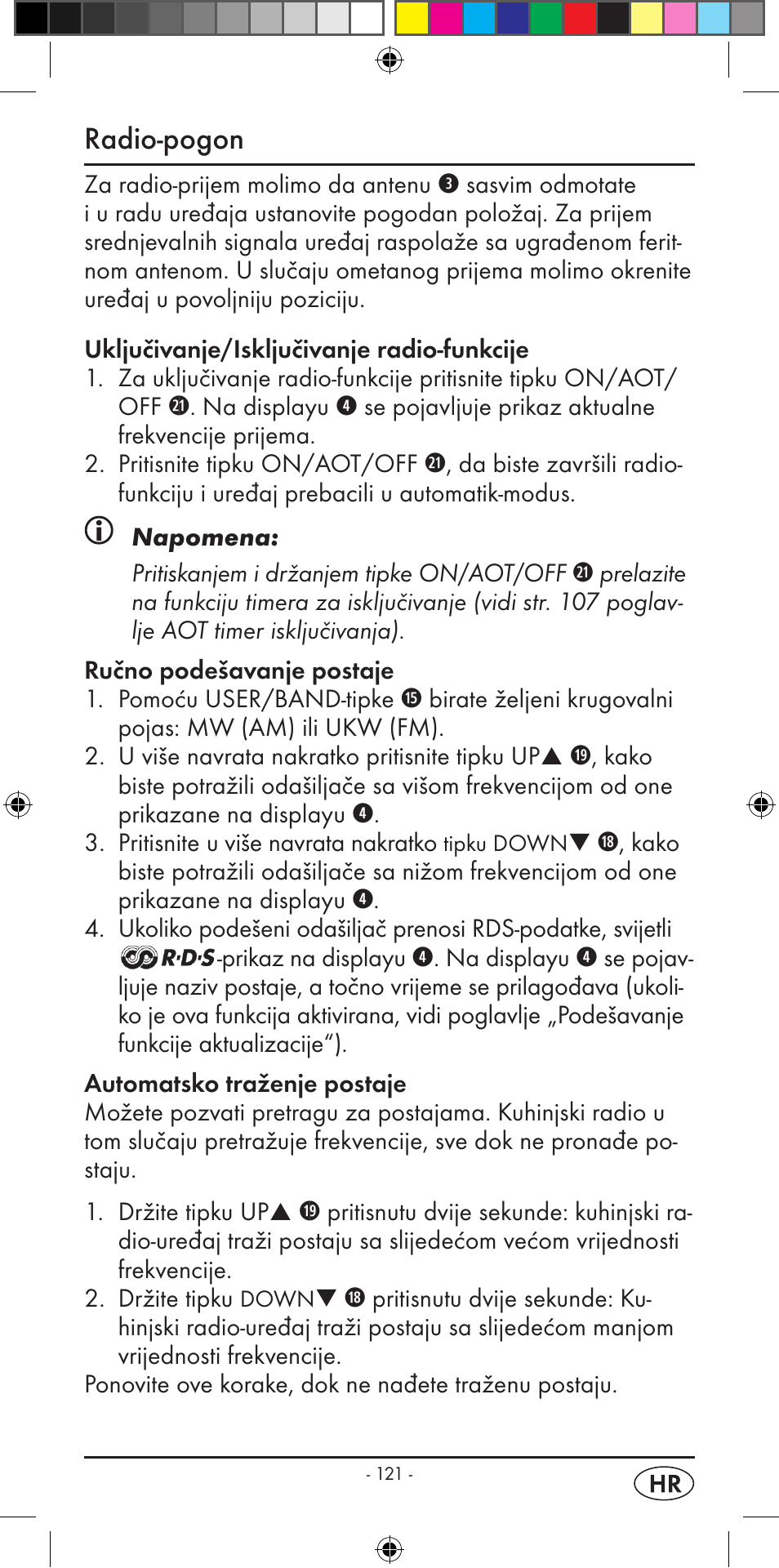 Radio-pogon | Silvercrest KH 2299 User Manual | Page 123 / 146