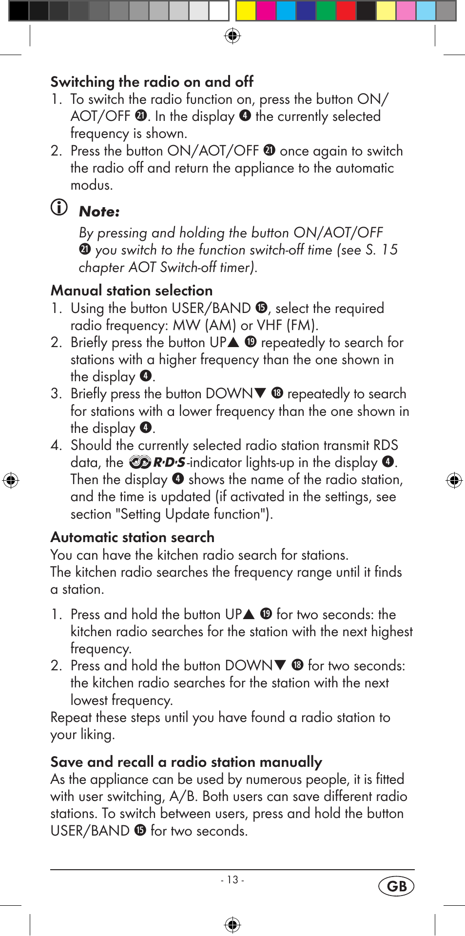 Silvercrest KH 2299 User Manual | Page 15 / 146