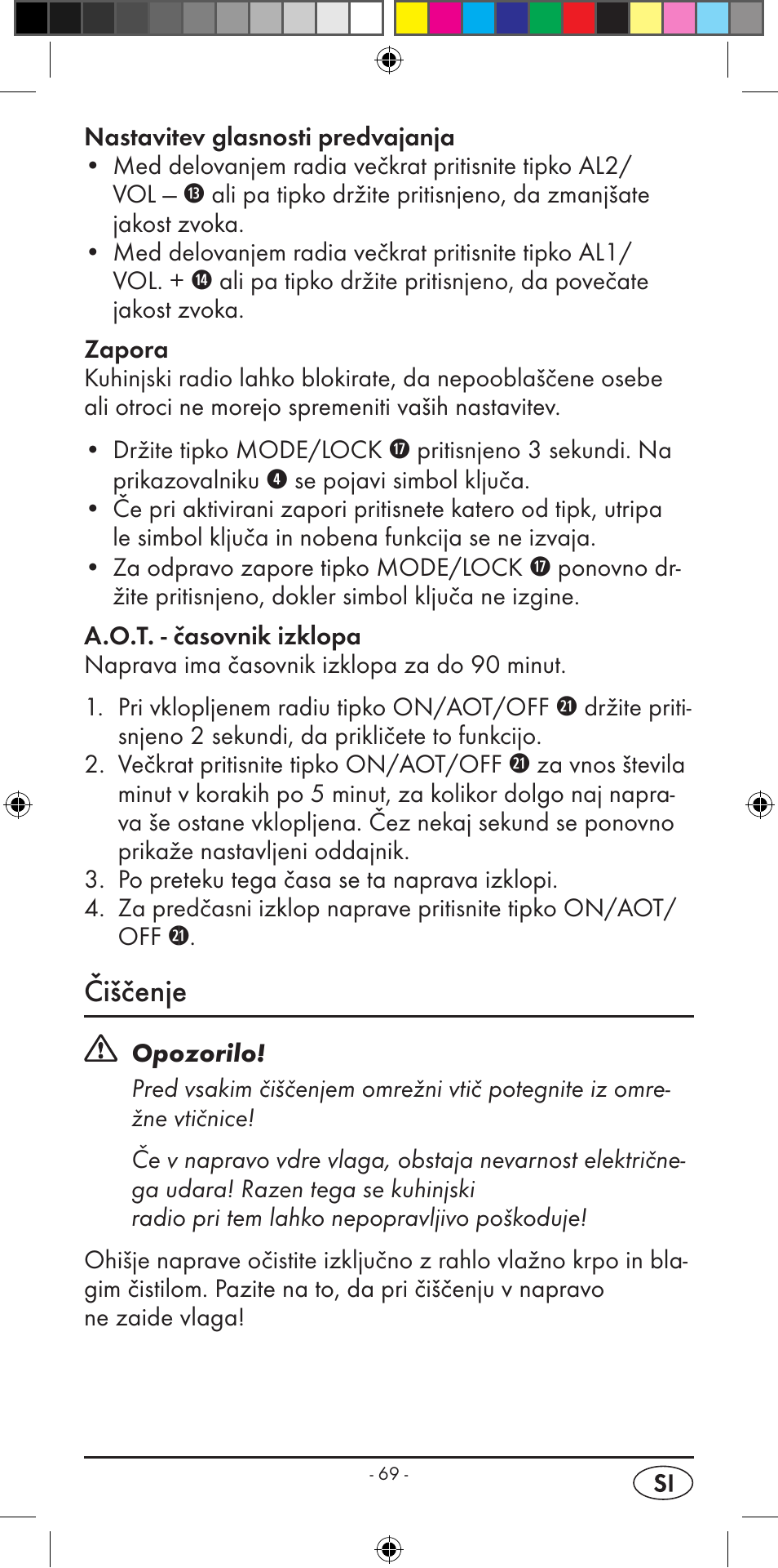 Čiščenje | Silvercrest KH 2299 User Manual | Page 71 / 146
