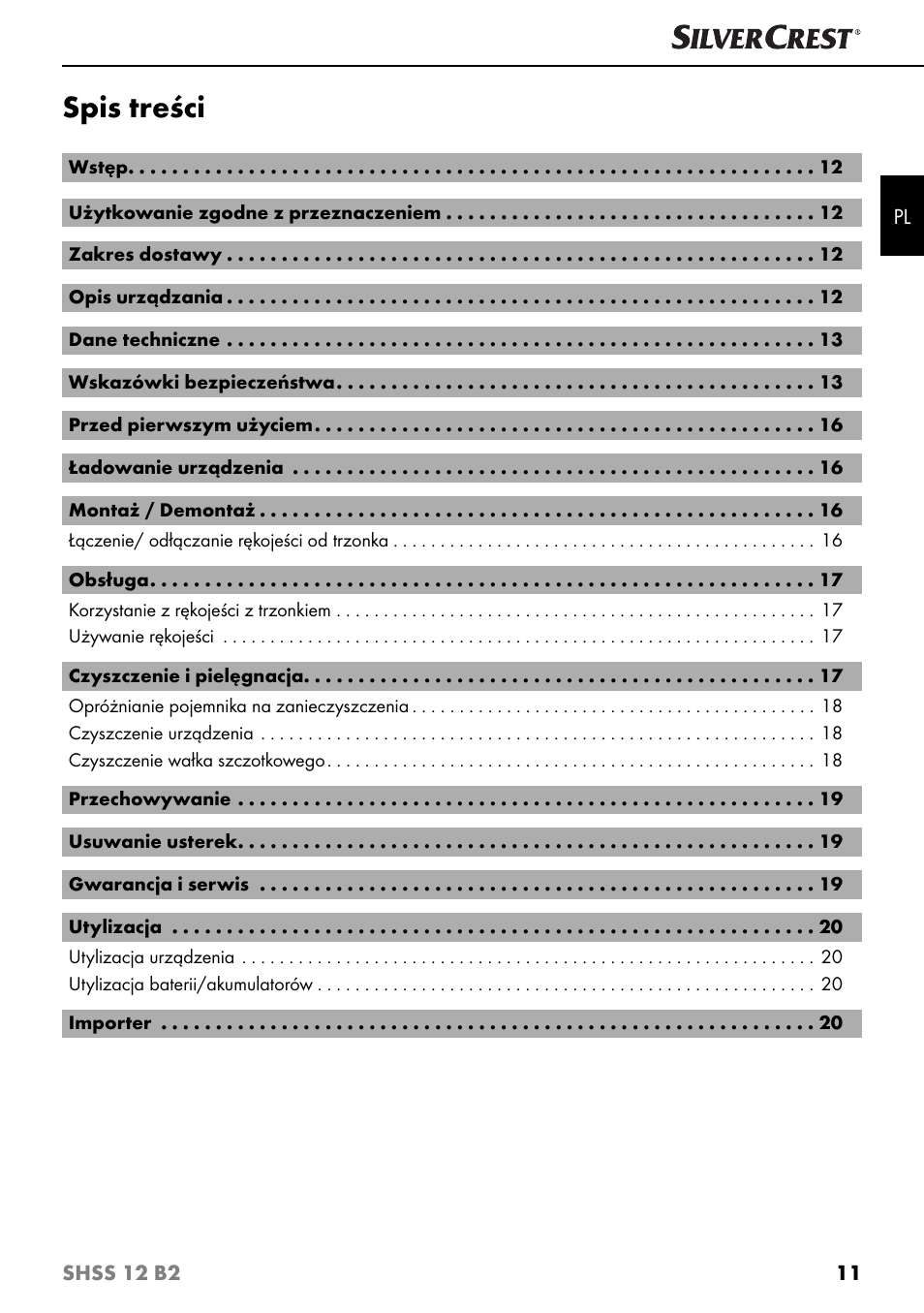 Silvercrest SHSS 12 B2 User Manual | Page 14 / 74