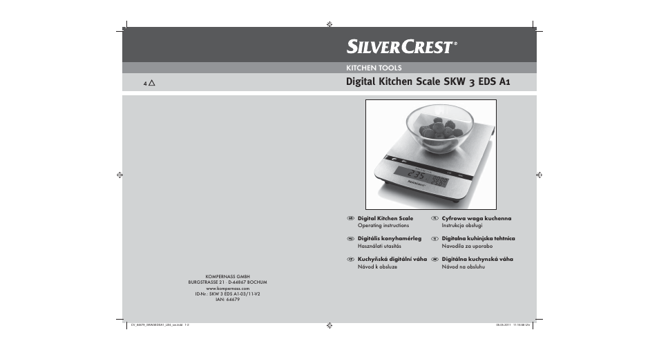 Silvercrest SKW 3 EDS A1 User Manual | 61 pages