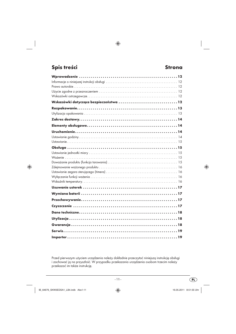 Silvercrest SKW 3 EDS A1 User Manual | Page 13 / 61