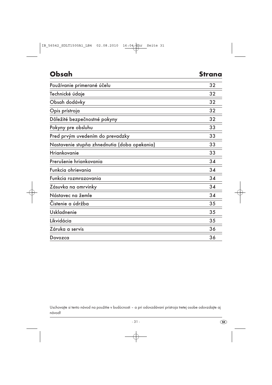 Silvercrest SDLT 1500 A1 User Manual | Page 33 / 44