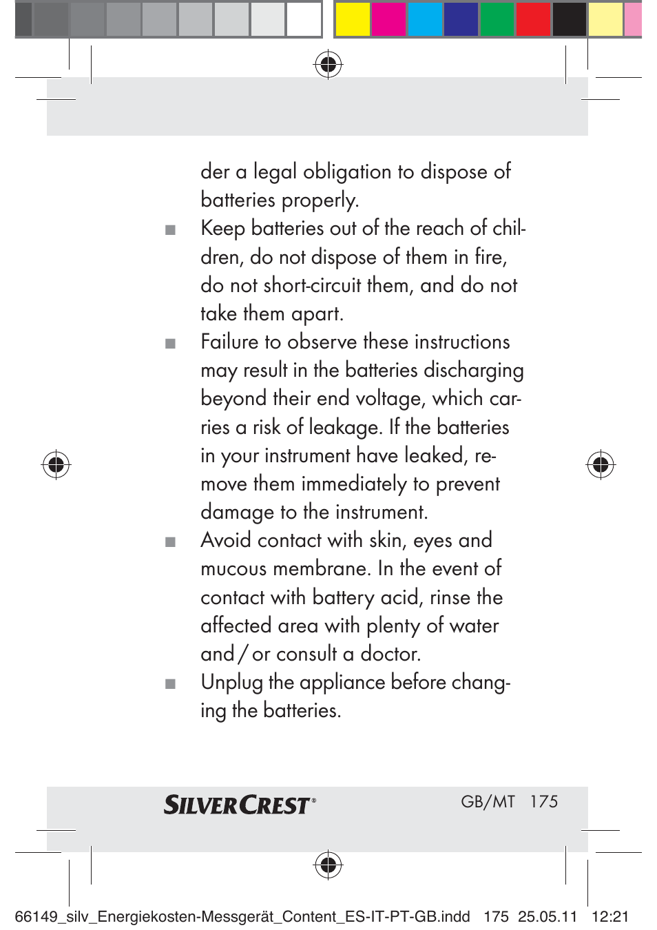 Silvercrest Z30412-DK User Manual | Page 173 / 207