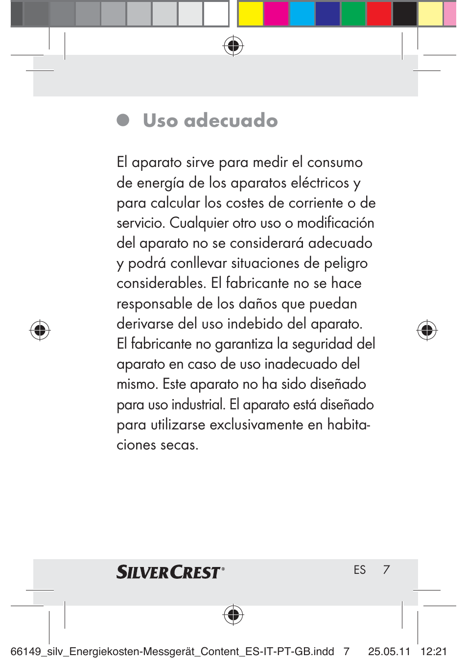 Uso adecuado | Silvercrest Z30412-DK User Manual | Page 5 / 207