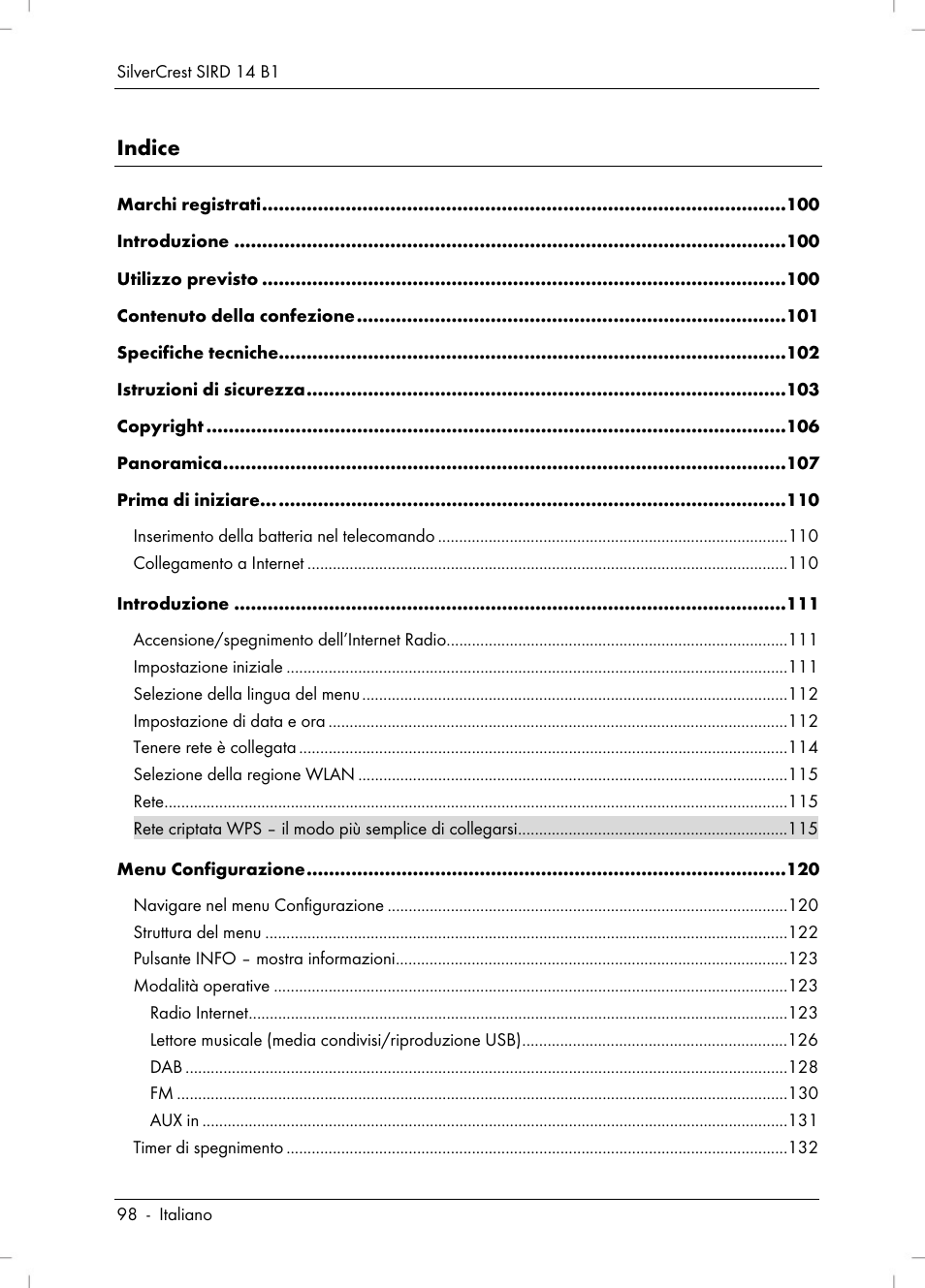 Silvercrest SIRD 14 B1 User Manual | Page 100 / 194