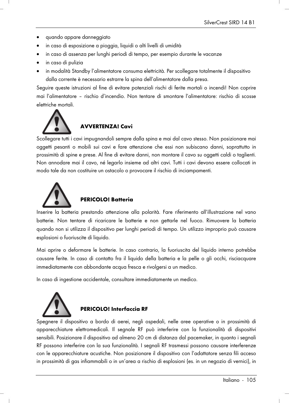 Silvercrest SIRD 14 B1 User Manual | Page 107 / 194