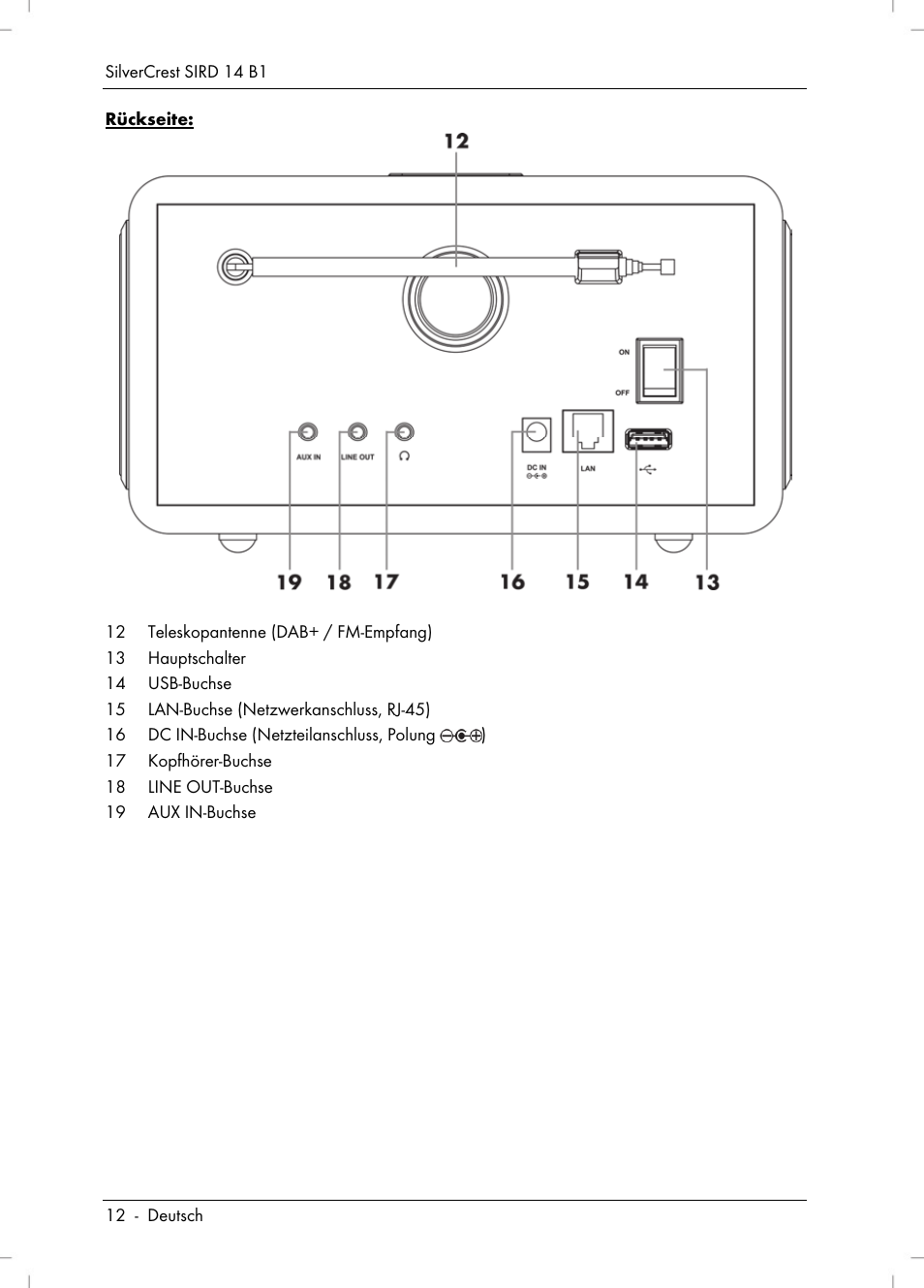 Silvercrest SIRD 14 B1 User Manual | Page 14 / 194