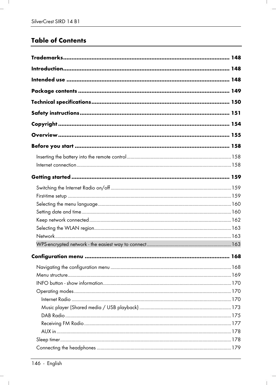 Silvercrest SIRD 14 B1 User Manual | Page 148 / 194