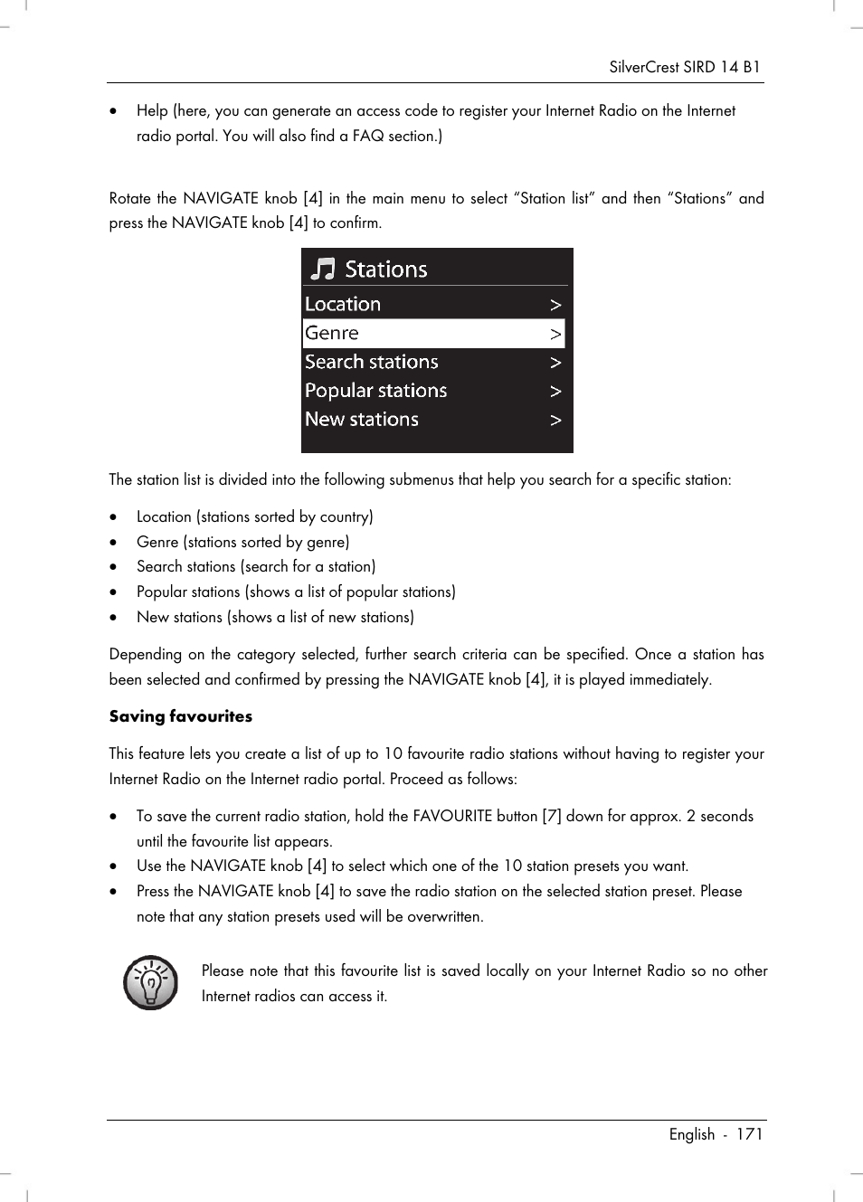 Silvercrest SIRD 14 B1 User Manual | Page 173 / 194